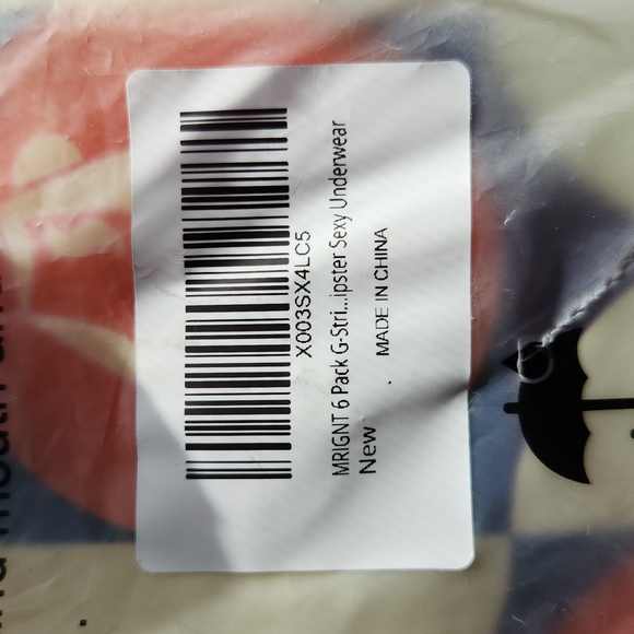 MRIGNT Thong pack of 6 ☆ LARGE ☆ Sexy ☆ NEW in pkg ☆ no panty lines - Picture 7 of 11